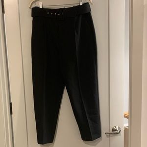Zara black pants with Belt. Size XL. Never worn.